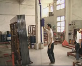Very Slim Design Travelling Through Most Crowded Glass Workshop